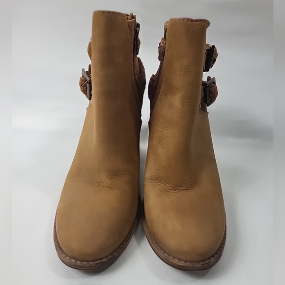 Steve Madden Bootie Size 7.5 Brown Tender Braided Strap Ankle Boot Women’s - Picture 2 of 9